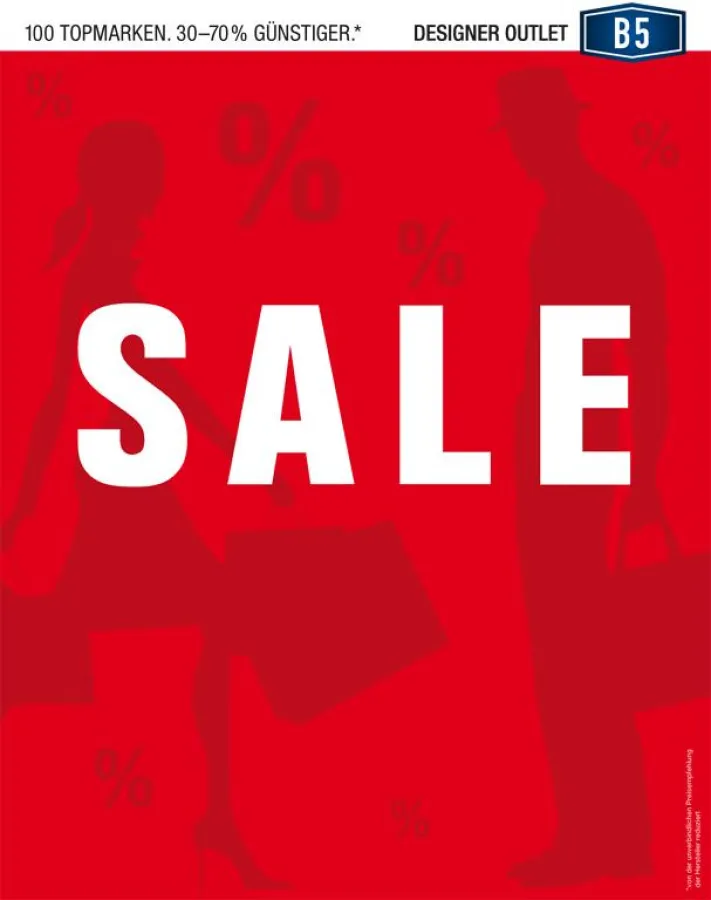 Designer-Sale-Wochen im Designer Outlet B5
