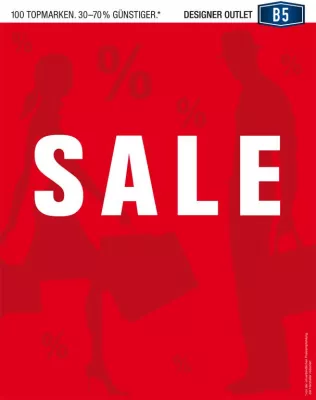 Bild: Designer Outlet B5 begrüsst das neue Jahr mit Designer Sale