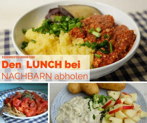 Bild: Den Lunch bei Nachbarn abholen