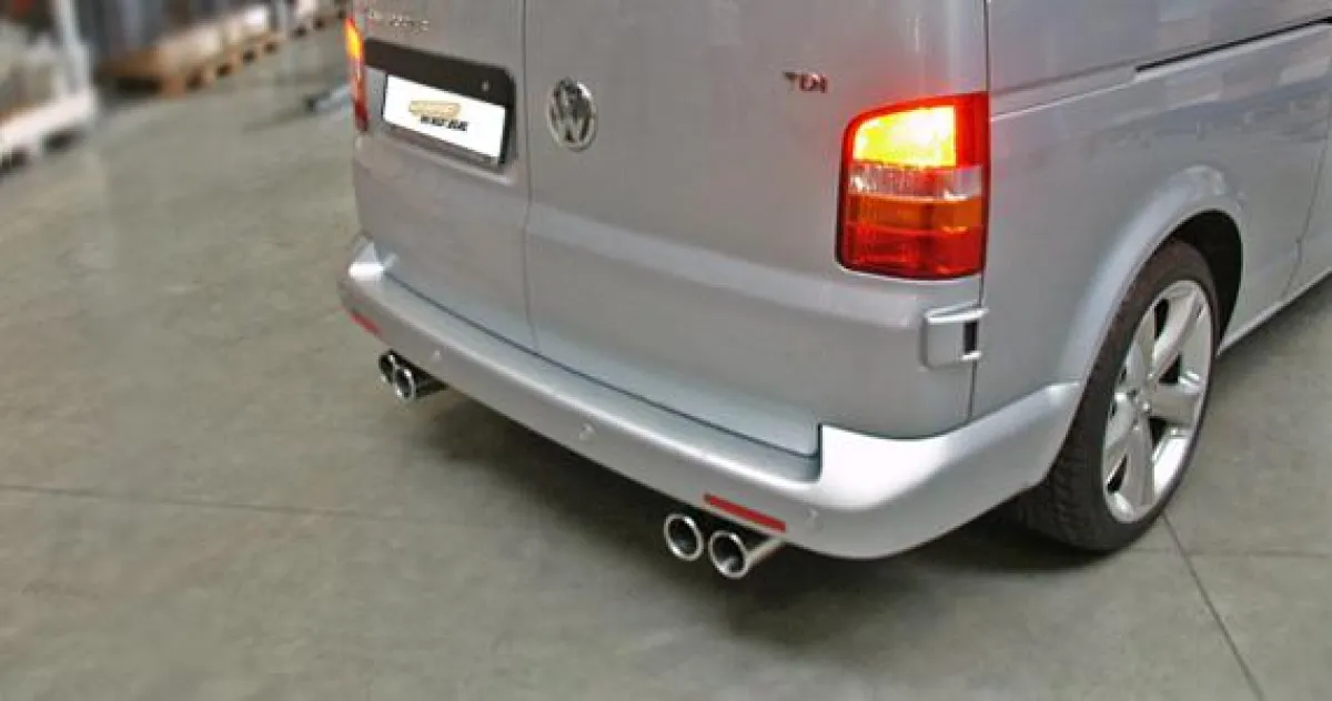 Sportliche Auspuffanlage aus 4301 Edelstahl für VW Multivan T4 und T5