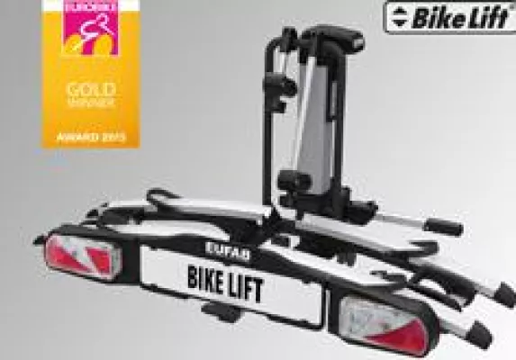 Bild: Elektrisch absenkbarer Fahrradträger EUFAB BikeLift® von EAL