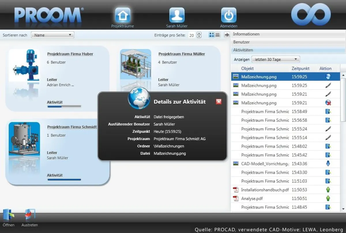 Austausch von CAD-Dateien im Maschinenbau