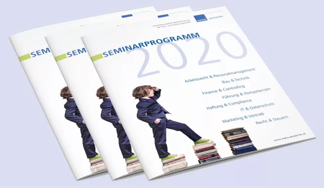 Bild: Frisch gedruckt: Das Seminarprogramm 2020 der WEKA-Akademie!
