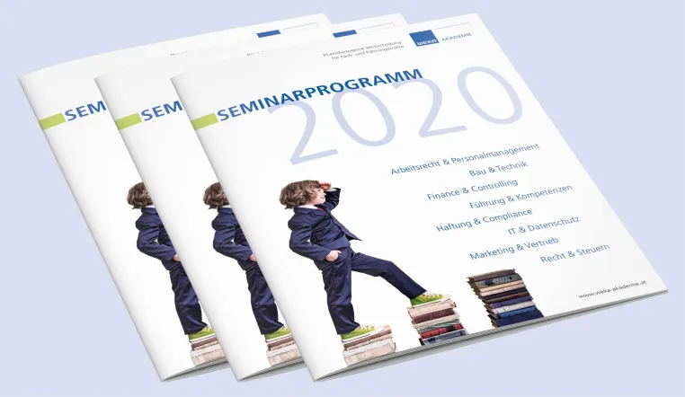 Bild: Frisch gedruckt: Das Seminarprogramm 2020 der WEKA-Akademie!