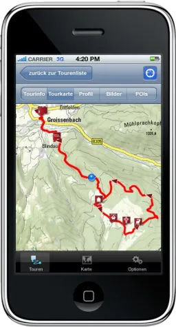 ADAC Wander-Apps in den Top-Charts des iTunes-Appstores Bild: ADAC Wander-Apps in den Top-Charts des iTunes-Appstores