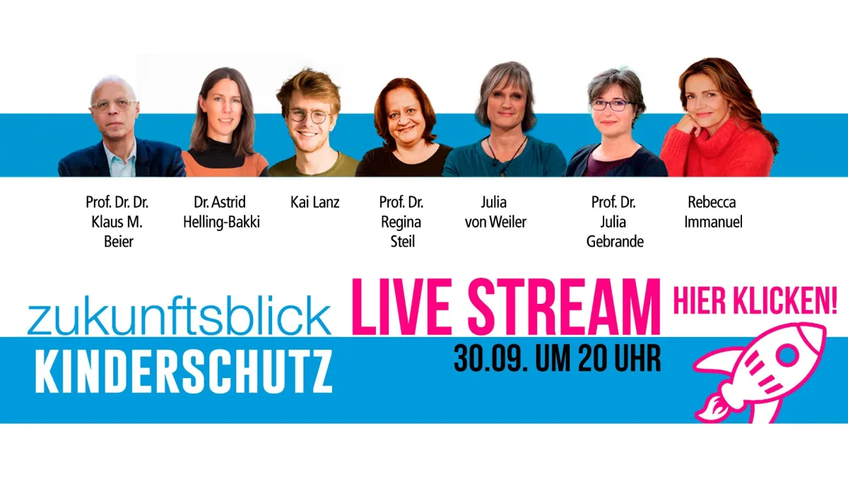 Das Podium des Live Stream