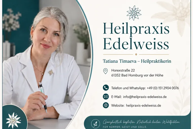 Bild: Heilpraxis Edelweiss in Bad Homburg präsentiert neuen Internetauftritt