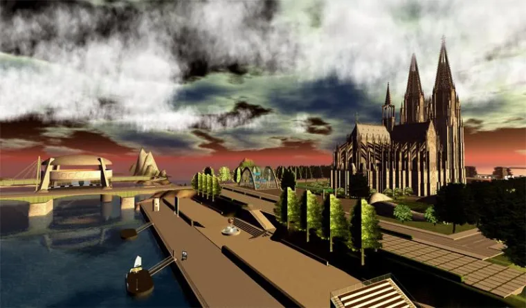 Bild: Germany in 3D – Deutschsprachiger Kontinent in Second Life