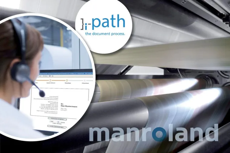 manroland AG baut auf i-path zum Bestellen von Printdokumenten Bild: manroland AG baut auf i-path zum Bestellen von Printdokumenten