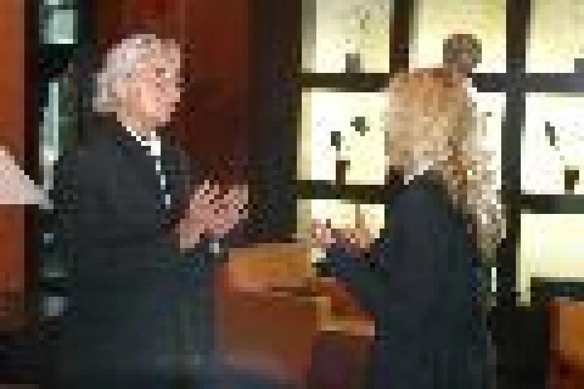 Prof. Samy Molcho im Gespräch mit Susanne Kihm (Foto: Tobias Eble)