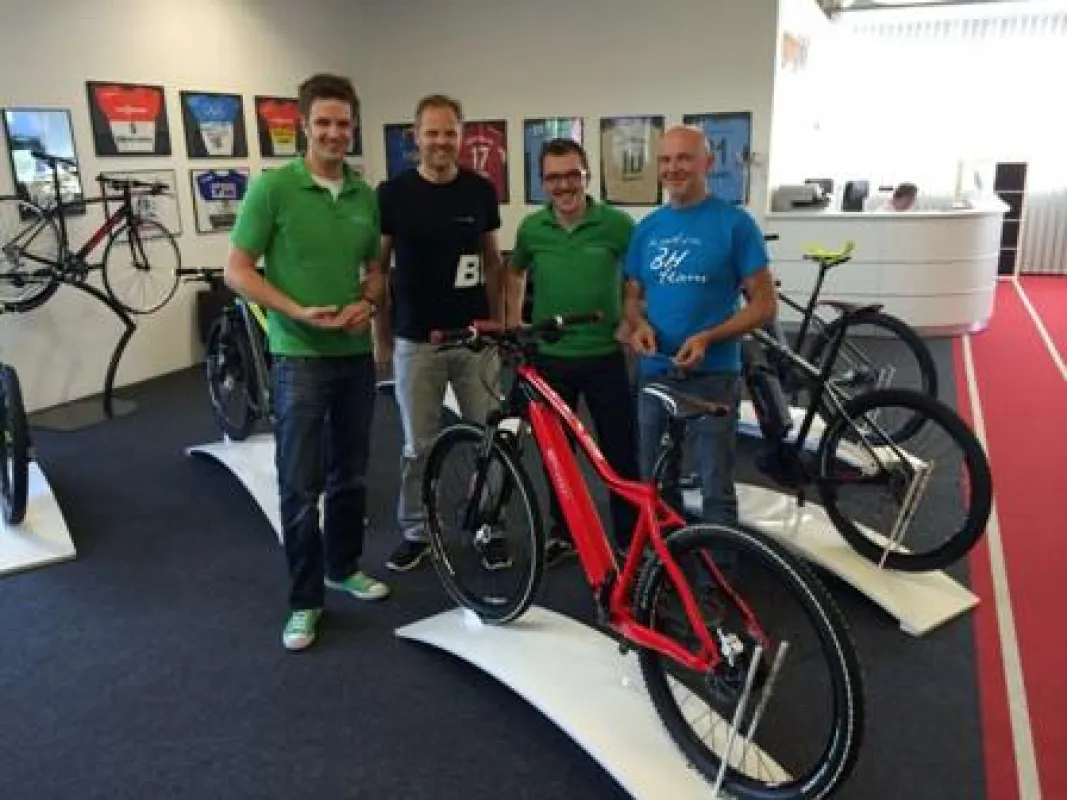 e-motion bei der Vorstellung der neuen e-Bikes von BH e-motion