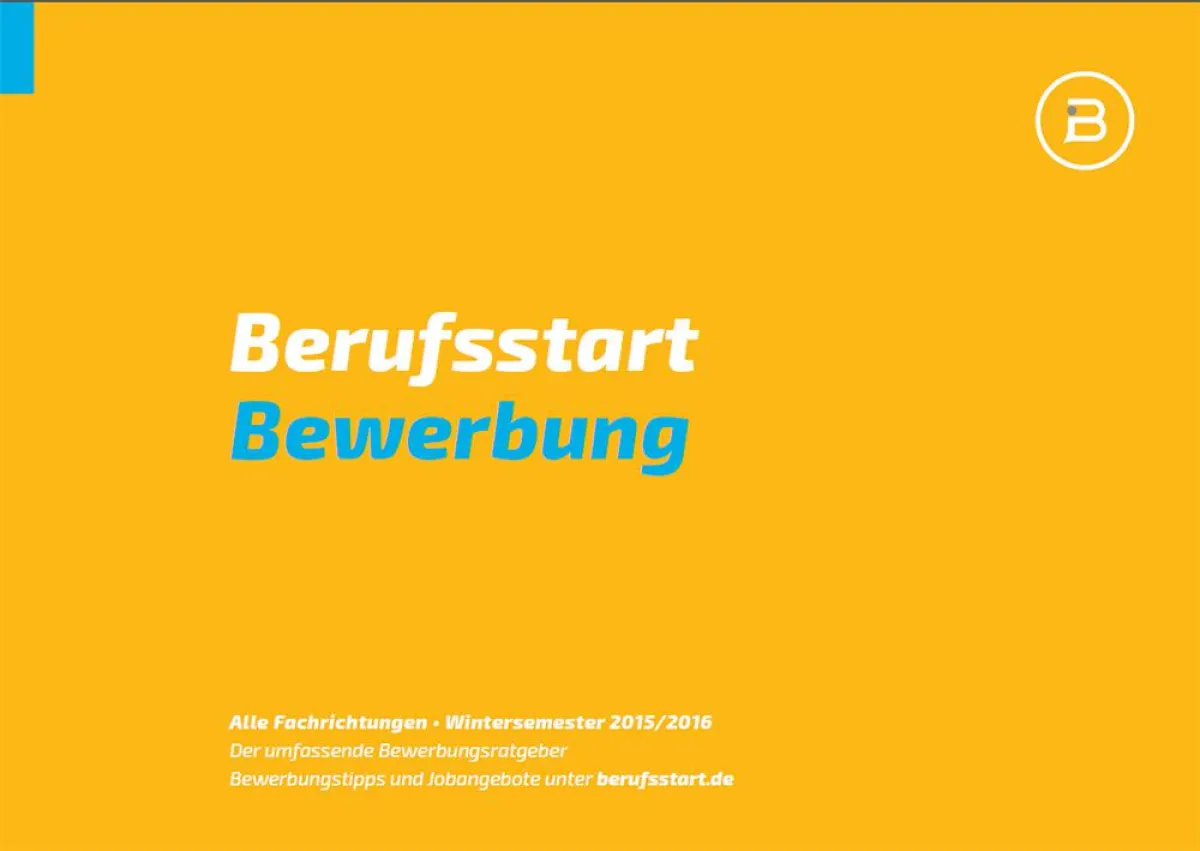 Berufsstart Bewerbung