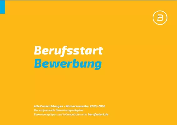 Bild: Berufsstart Bewerbung erscheint erstmalig zum Wintersemester
