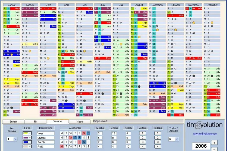 Bild: RPS-Manager 2.0: Events farbig im Jahreskalender planen