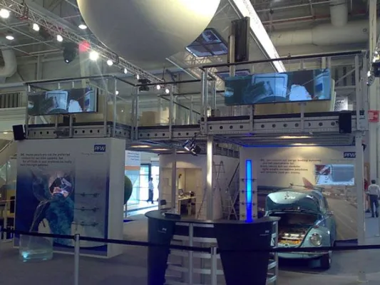 PASS AV stattete Messestand von PFW Aerospace AG auf der Paris Air Show aus Bild: PASS AV stattete Messestand von PFW Aerospace AG auf der Paris Air Show aus