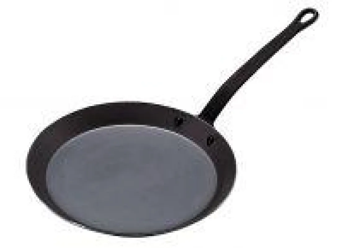 Französische Crêpespfanne aus Blaustahl