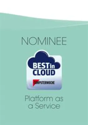 Bild: "Best in Cloud 2012" - die PCS AG hat es mit ihrer PaaS-Lösung ins Finale geschafft
