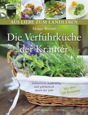 Bild: Maiga Werner präsentiert auf der BUGA ihre Kräuterschätze und ihr Buch „Verführküche der Kräuter“