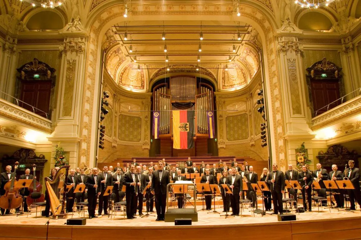 Das Musikkorps der Bundeswehr Siegburg gastiert im hr-Sendesaal.