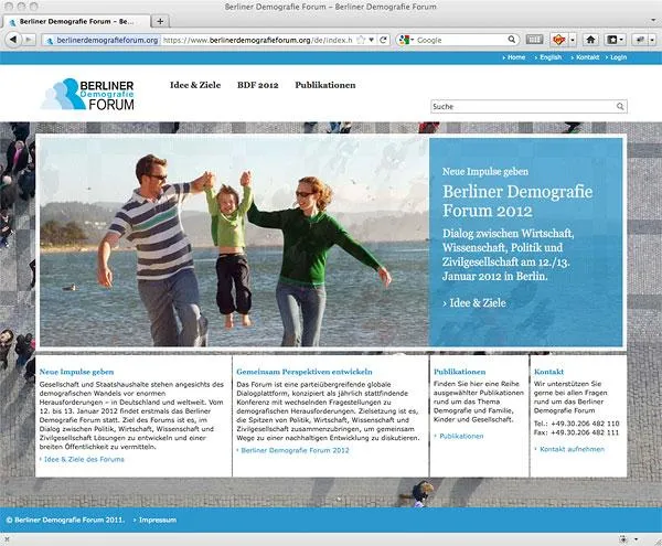 Bild: heinrich+gretchen unterstützen Entwicklung der Website des Berliner Demografie Forums
