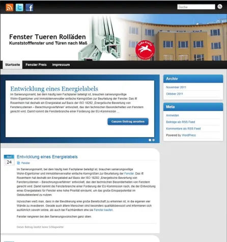 Fenster zum günstigen Preis Bild: Fenster zum günstigen Preis