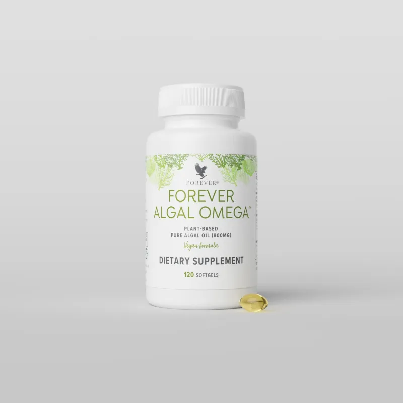 Forever Algal Omega: Omega-3-Fettsäuren aus Algenöl statt Fisch (© Forever Living Products)