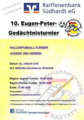 Bild: 10. Eugen-Peter-Gedächtnisturnier (Hallenfußball) am 02. Januar 2016 in Ötigheim