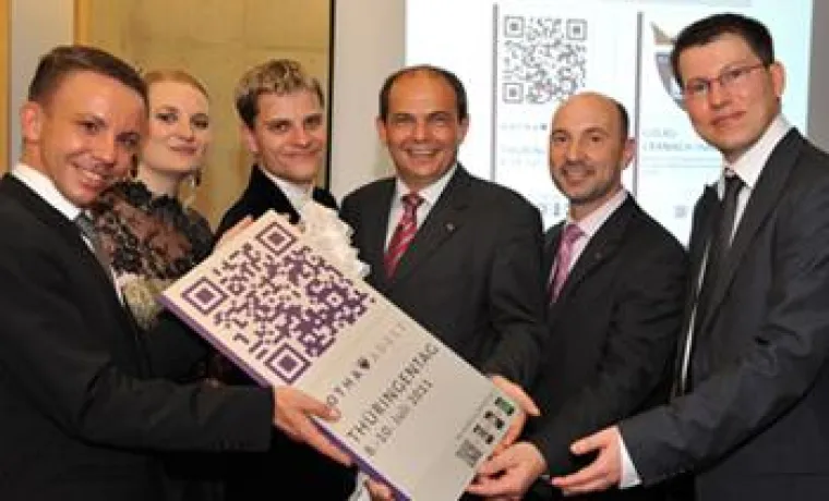 FH Schmalkalden präsentiert QR-Code-Kampagne in Berlin Bild: FH Schmalkalden präsentiert QR-Code-Kampagne in Berlin