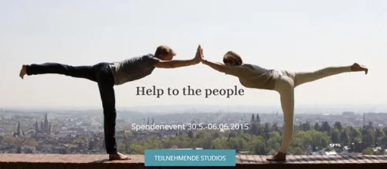 Yoga for Nepal – eine deutschlandweite Spendenaktion vom 30.05.-06.06.2015 Bild: Yoga for Nepal – eine deutschlandweite Spendenaktion vom 30.05.-06.06.2015