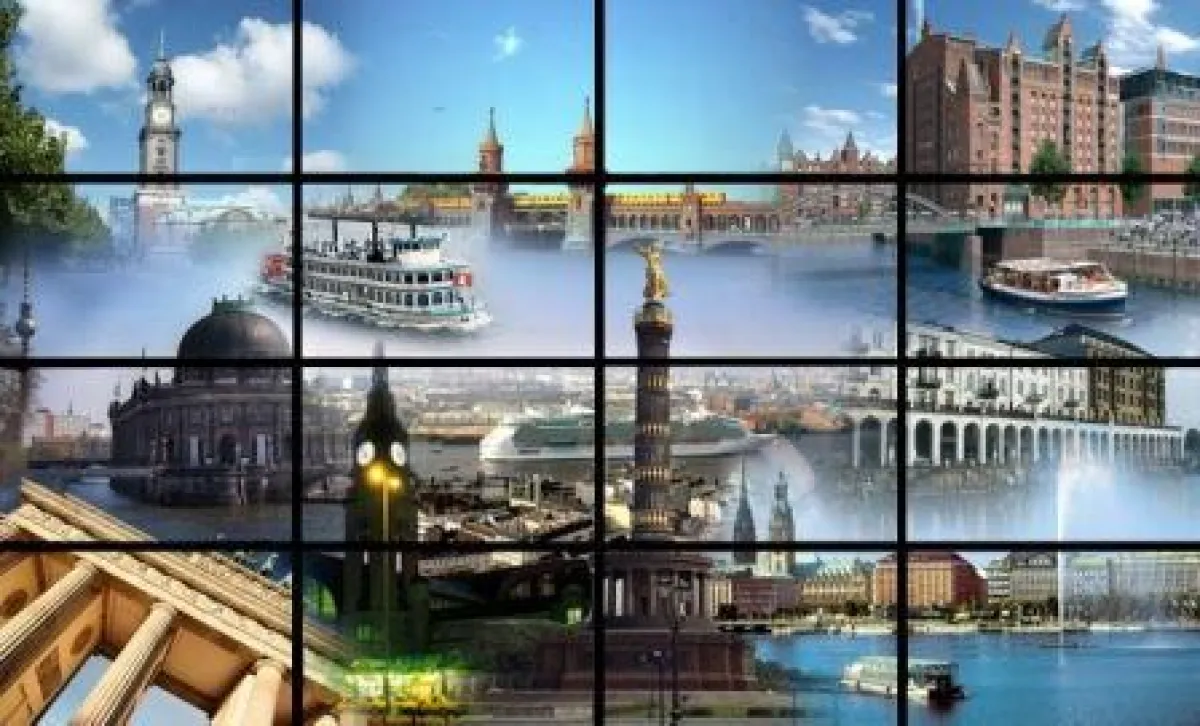 Fotocollage Hamburg-Berlin