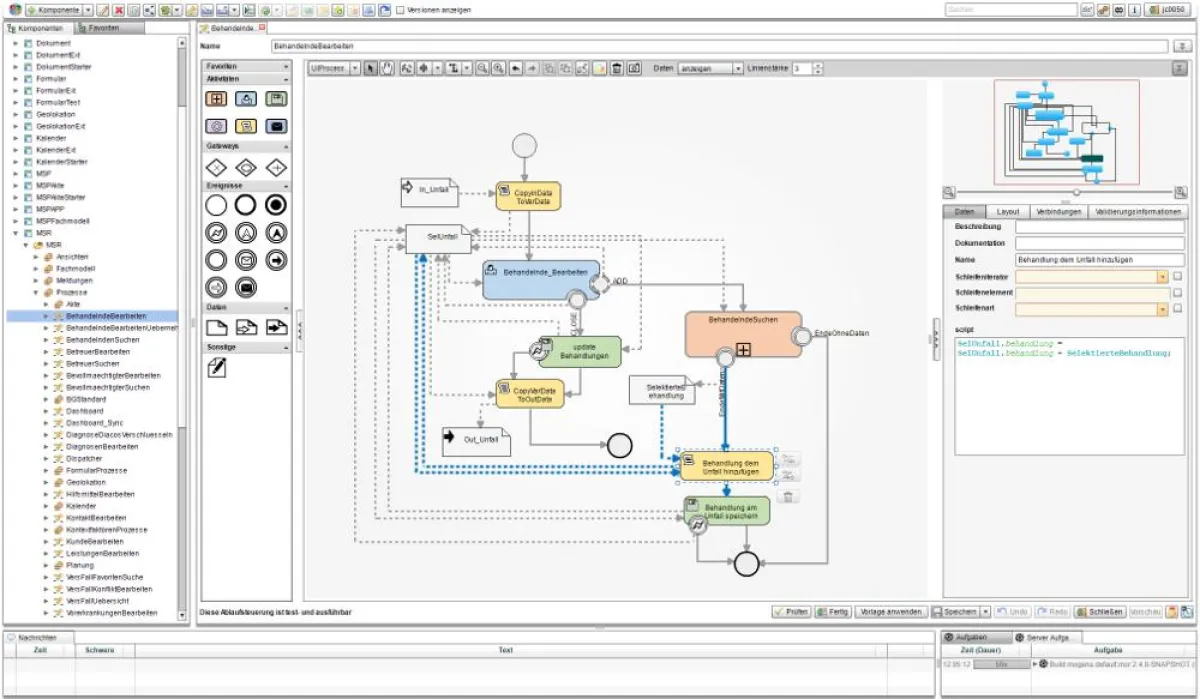 Prozessmodellierung mit mogena.uv (Quelle: IT.UV Software GmbH)