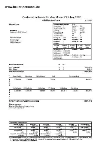 Bild: Lohn- und Gehaltsabrechnungen aus der Steckdose