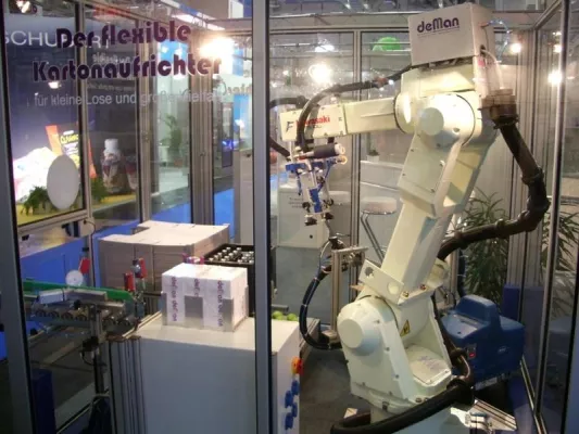 Bild: Roboter von de Man auf Hannover Messe