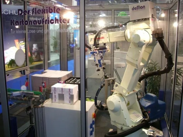 Roboter von de Man auf Hannover Messe Bild: Roboter von de Man auf Hannover Messe