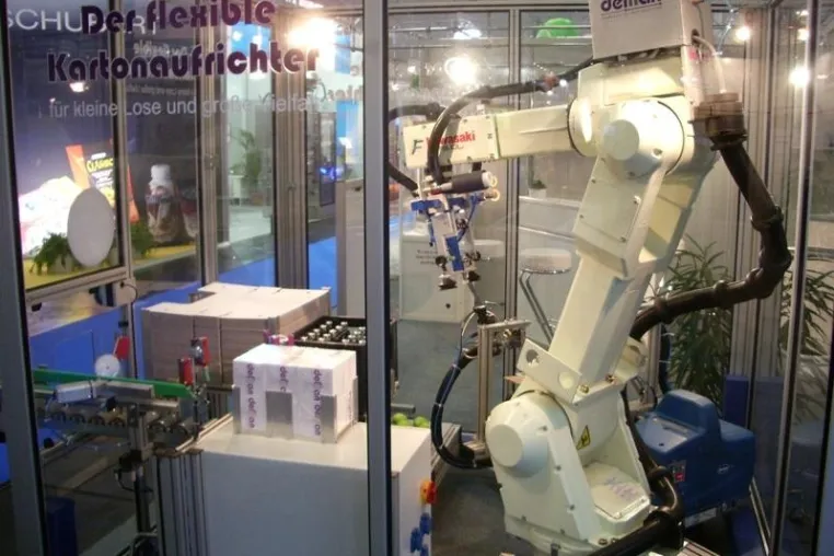 Bild: Roboter von de Man auf Hannover Messe