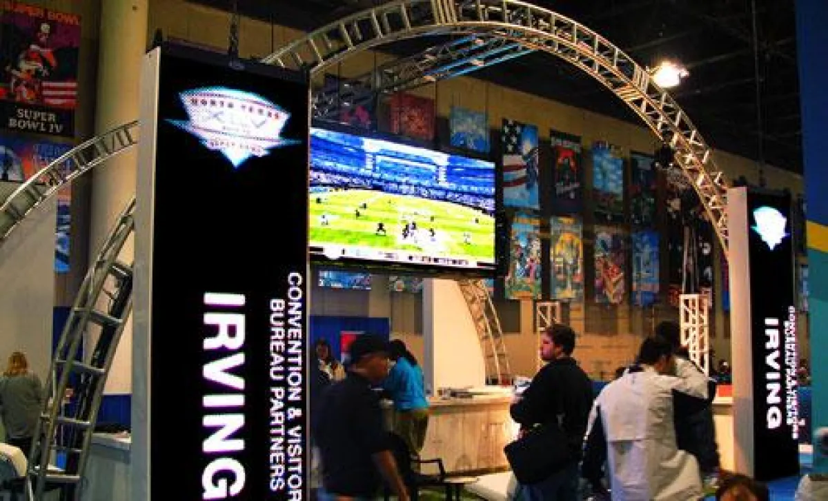 Daktronics Superdisplays sorgte für Stimmung im Super Bowl Medienzentrum