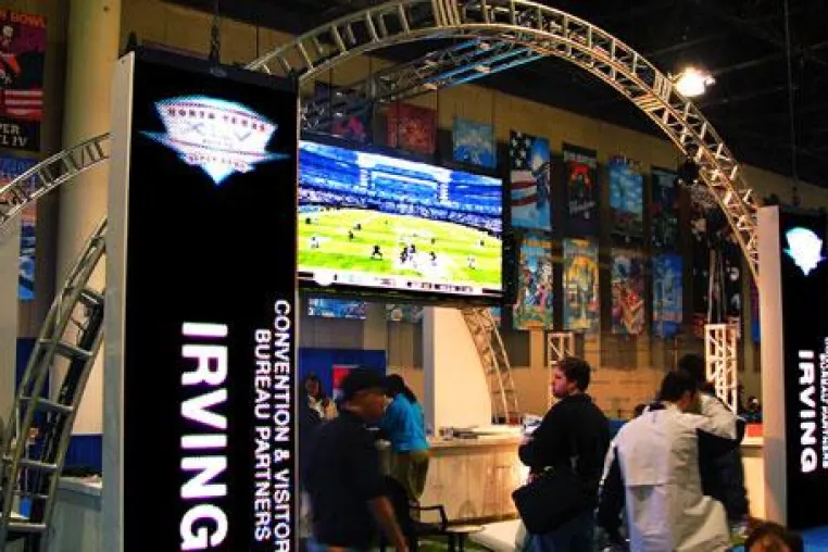 Bild: Daktronics Supershow beim Vorlauf auf den Superbowl
