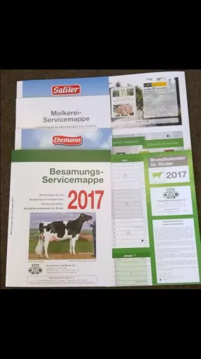 Bild: Erste Molkereimappen, Besamungsmappen und Brunstkalender 2017 erschienen