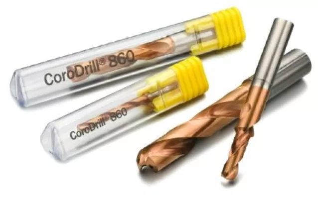 CoroDrill® 860 – der schnellste Vollhartmetallbohrer auf dem Markt Bild: CoroDrill® 860 – der schnellste Vollhartmetallbohrer auf dem Markt