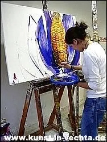 Bild: SPUREN V: Kunstausstellung der Malschule Freystil im Rathaus Damme