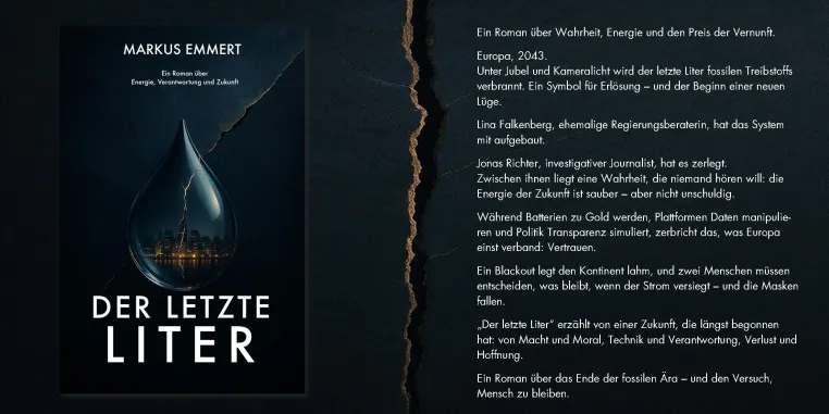 Bild: „Der letzte Liter“ – Ein Roman über das Ende des Verbrenners und den Anfang einer neuen Zeit
