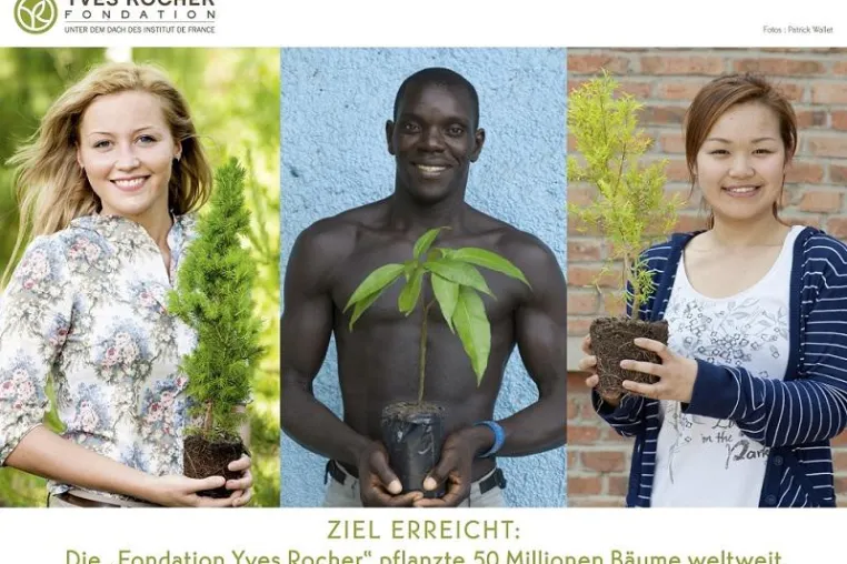 Bild: Ziel erreicht: Die 'Fondation Yves Rocher' pflanzte 50 Millionen Bäume in 26 Ländern weltweit