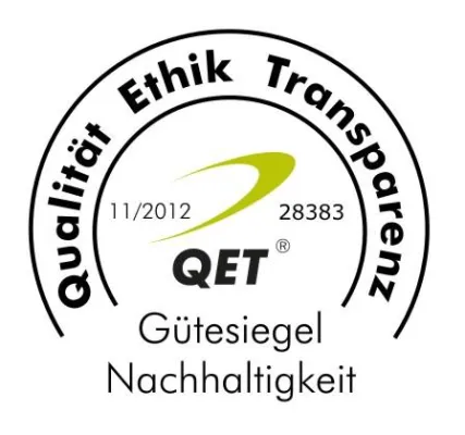 Mit guten Werten werben – Das Gütesiegel Nachhaltigkeit von QET® Bild: Mit guten Werten werben – Das Gütesiegel Nachhaltigkeit von QET®