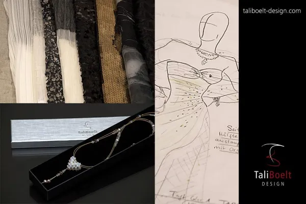 Bild: Das Traumkleid nach eigenen individuellen Vorstellungen von TaliBoelt Design gestalten und anfertigen lassen.