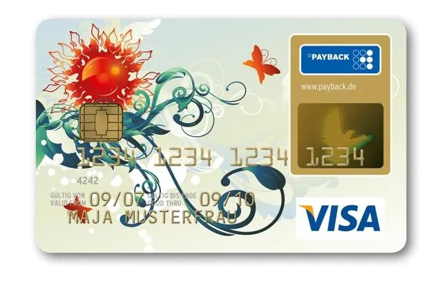 Bild: Der neue Look fürs Shopping Vergnügen: Payback Premium Visa Karte mit femininem Design