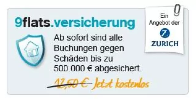 9flats versichert Mietsachschäden bis zu 500.000 Euro Bild: 9flats versichert Mietsachschäden bis zu 500.000 Euro