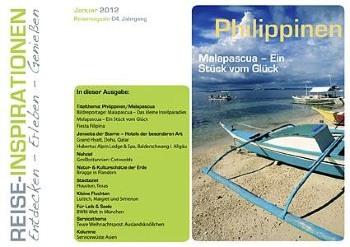 Titelthema Reise-Inspirationen Januar 2012: Philippinen