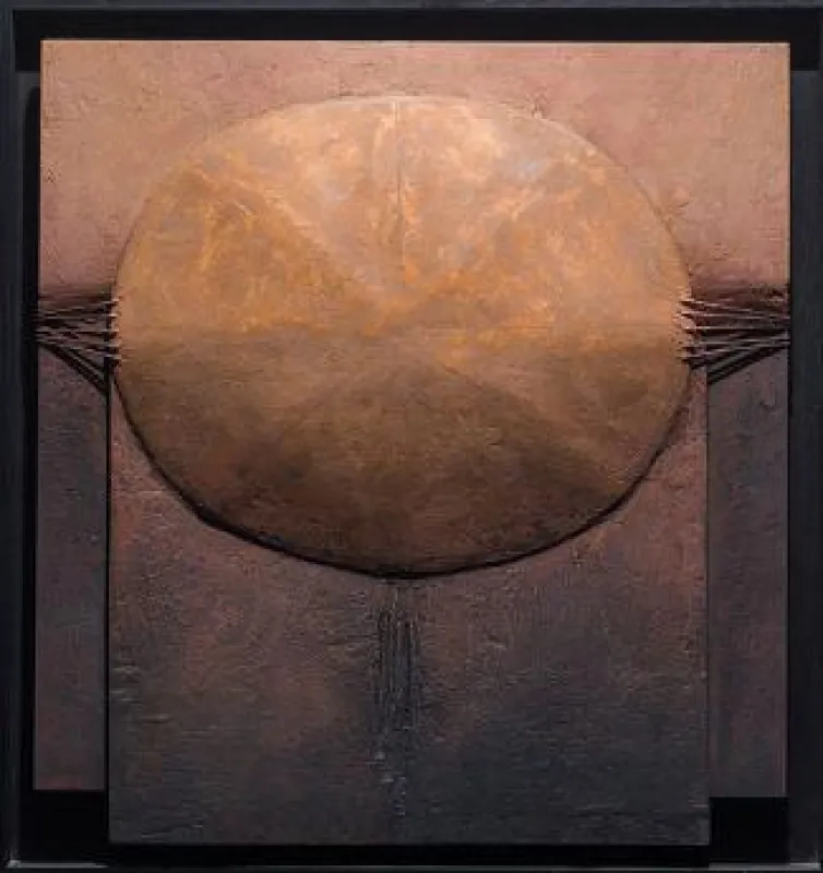 S/NQ Collage, 1992, Mischtechnik, Holz, 45x35 cm