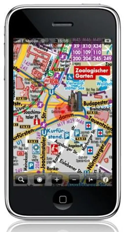 Der Stadtplan von Berlin auf dem iPhone