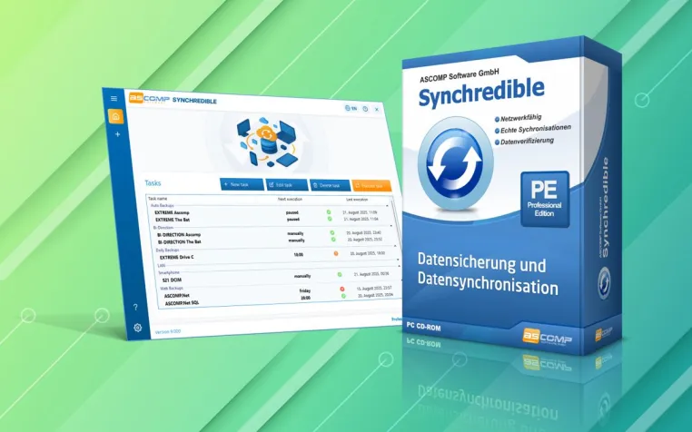 Synchredible 9.0: Neues Design, mehr Tempo – die nächste Generation der Dateisynchronisation Bild: Synchredible 9.0: Neues Design, mehr Tempo – die nächste Generation der Dateisynchronisation